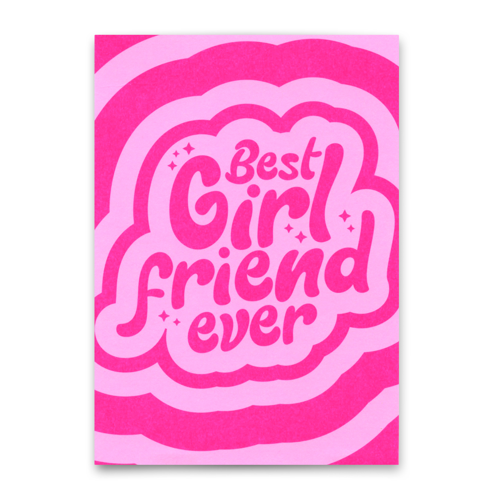 Postkarte "Best girlfriend ever" | Coole Postkarte für Verliebte