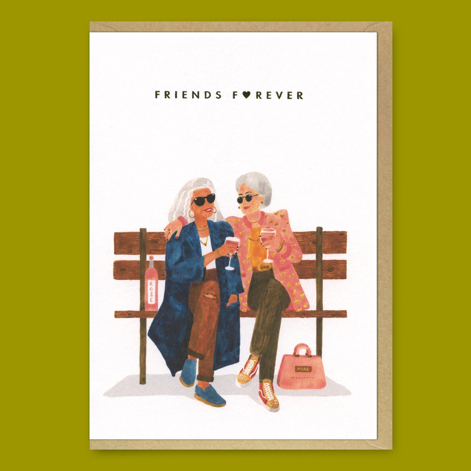 Greeting card "He who wavers gets more out of the way" | Funny folding card with saying