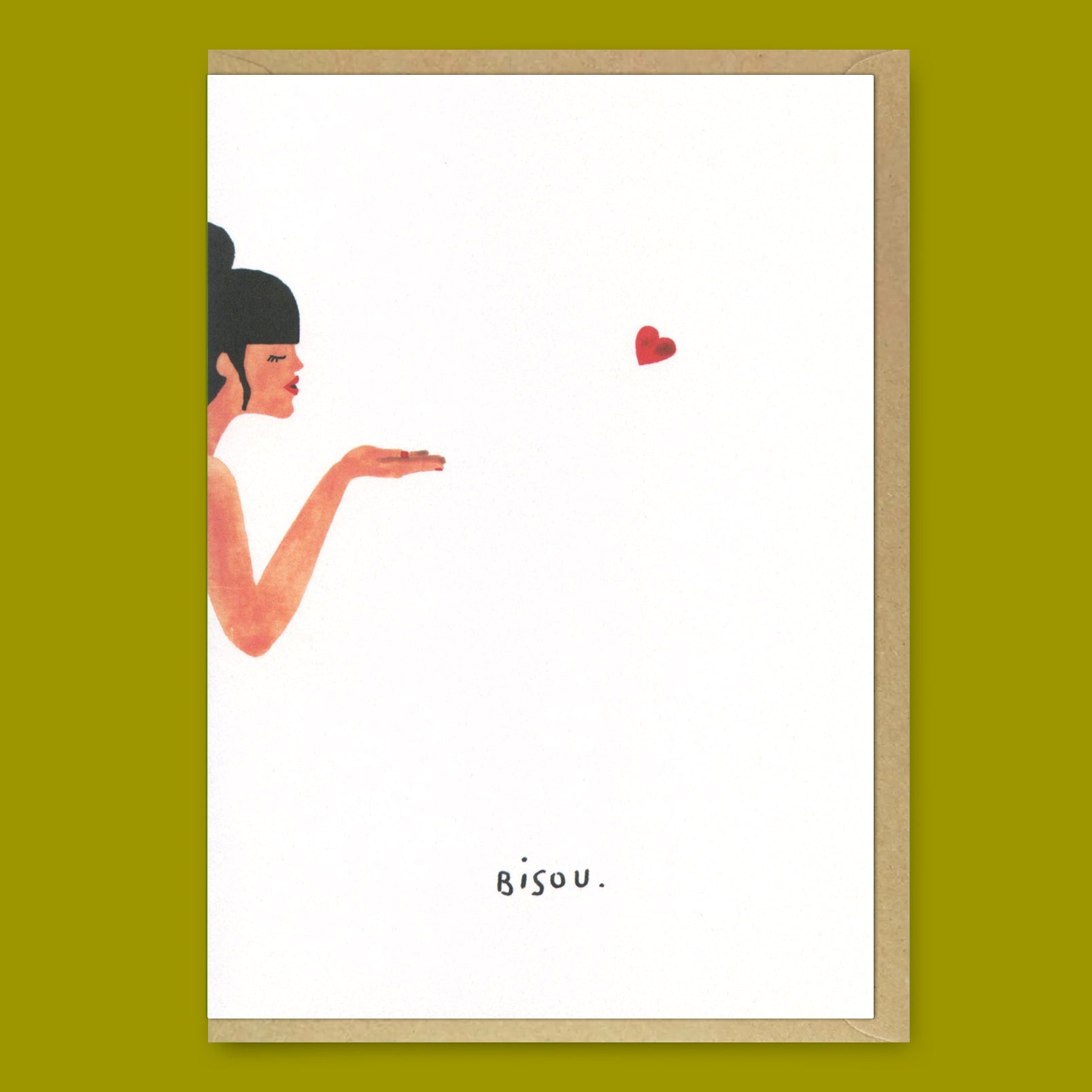 Grußkarte "Bisou" | Schöne Klappkarte | ALL THE WAYS TO SAY