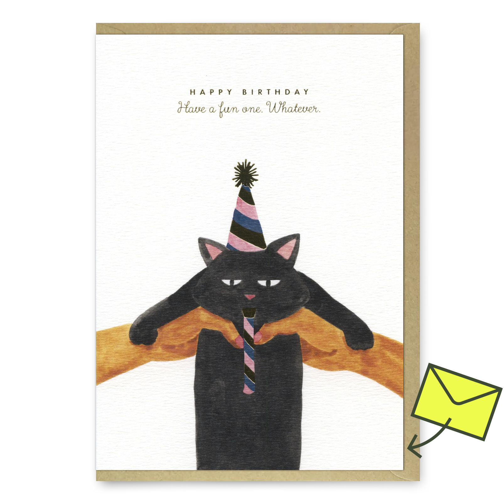 Grußkarte "Gold Cat" | Katzenmotiv zum Geburtstag | ALL THE WAYS TO SAY