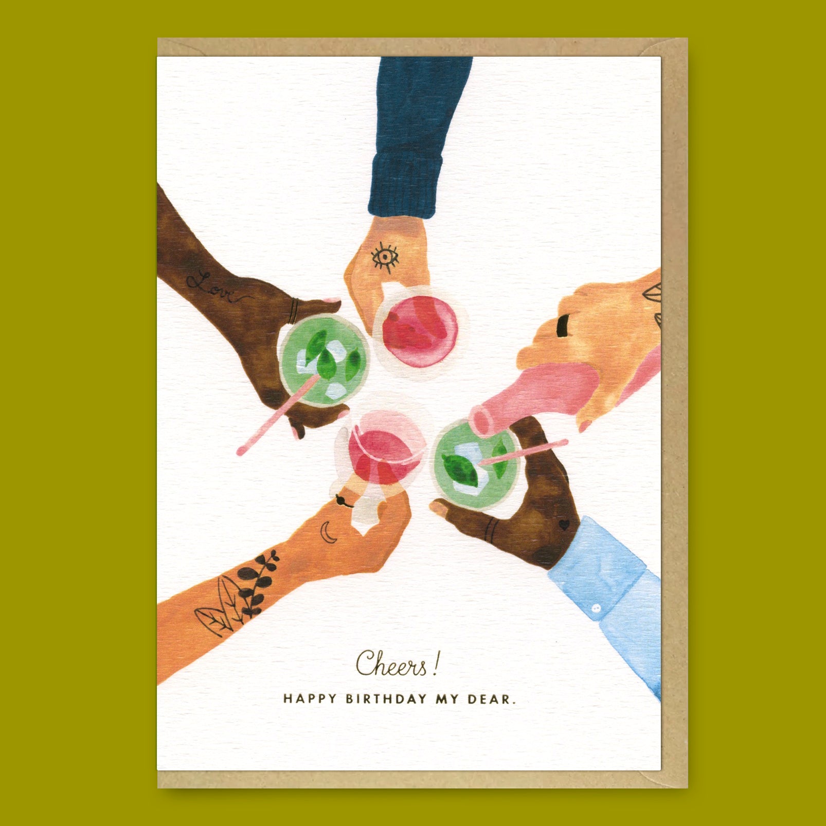 Grußkarte "Cheers" | Klappkarte zum Geburtstag | ALL THE WAYS TO SAY