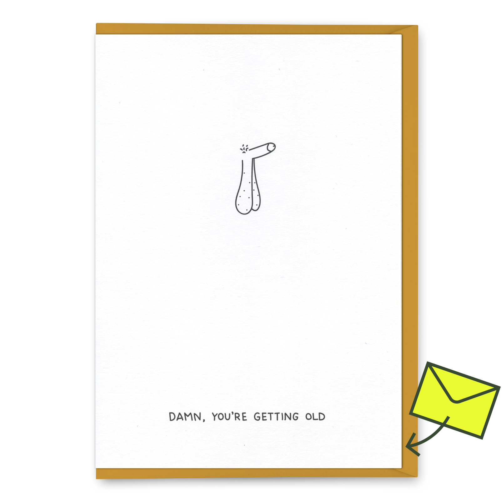 Grußkarte "You’re getting old" | Lustige Geburtstagskarte | Dicks Don’t Lie