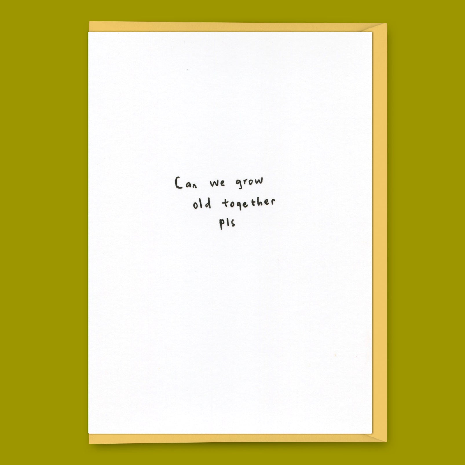 Grußkarte "Grow old" | Schöne Klappkarte | Eat Mielies