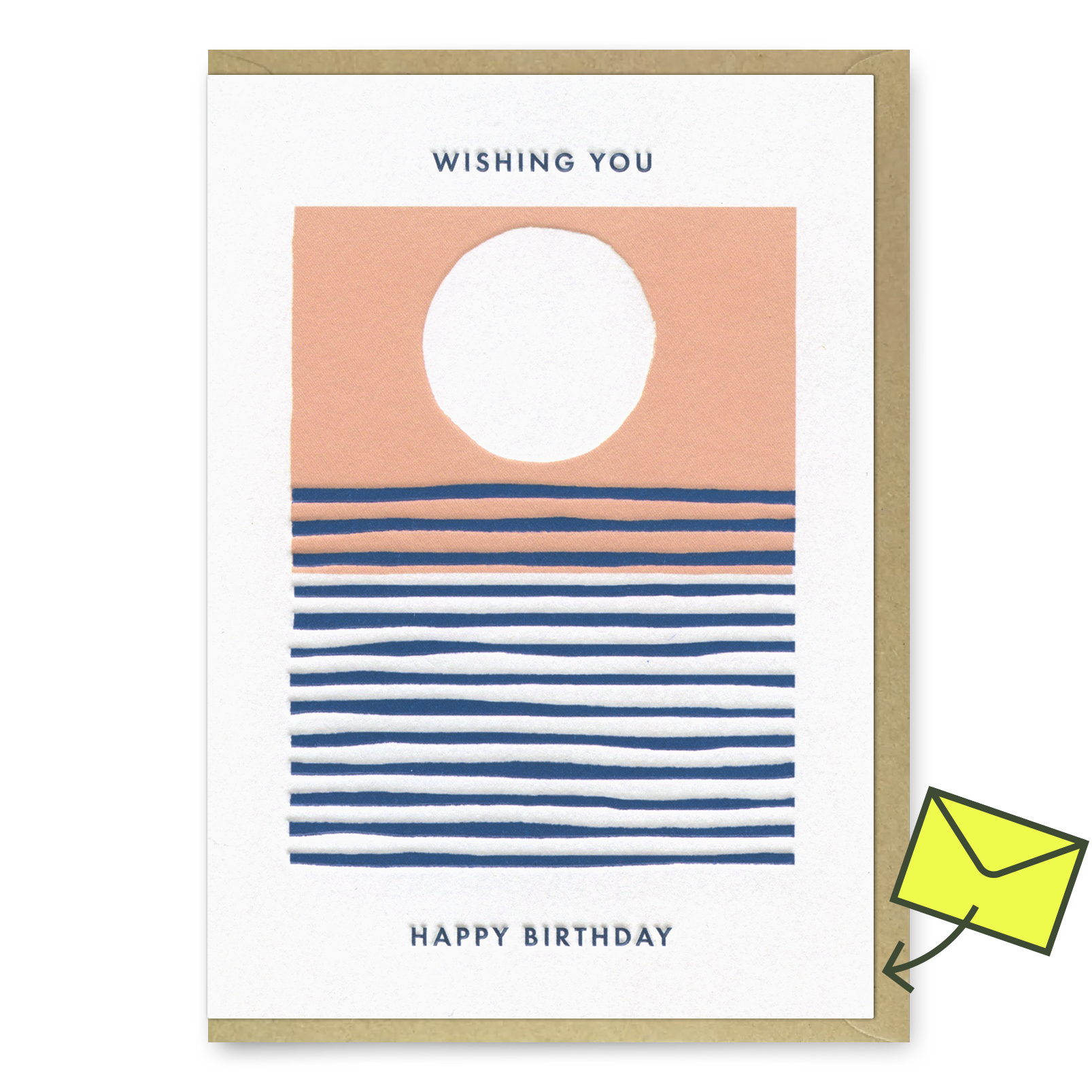 Grußkarte "Wishing You Happy Birthday" | Schöne Klappkarte | Miles Tewson