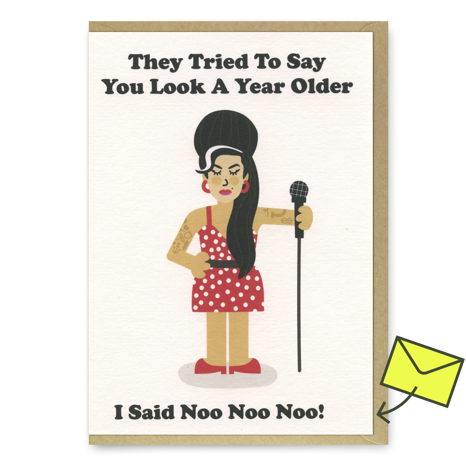 Grußkarte "I said No No No" | Lustige Geburtstagskarte | Studio Boketto
