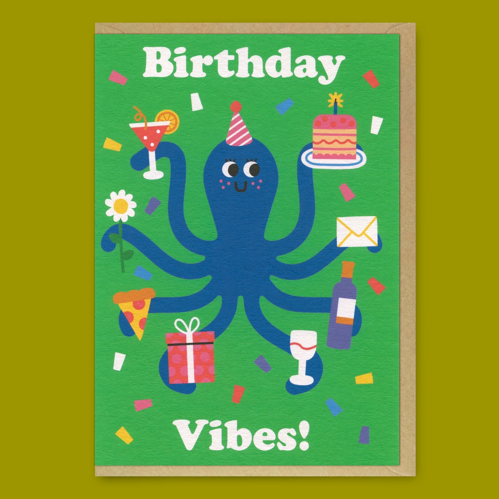 Grußkarte "Birthday vibes" | Geburtstagskarte | Studio Boketto