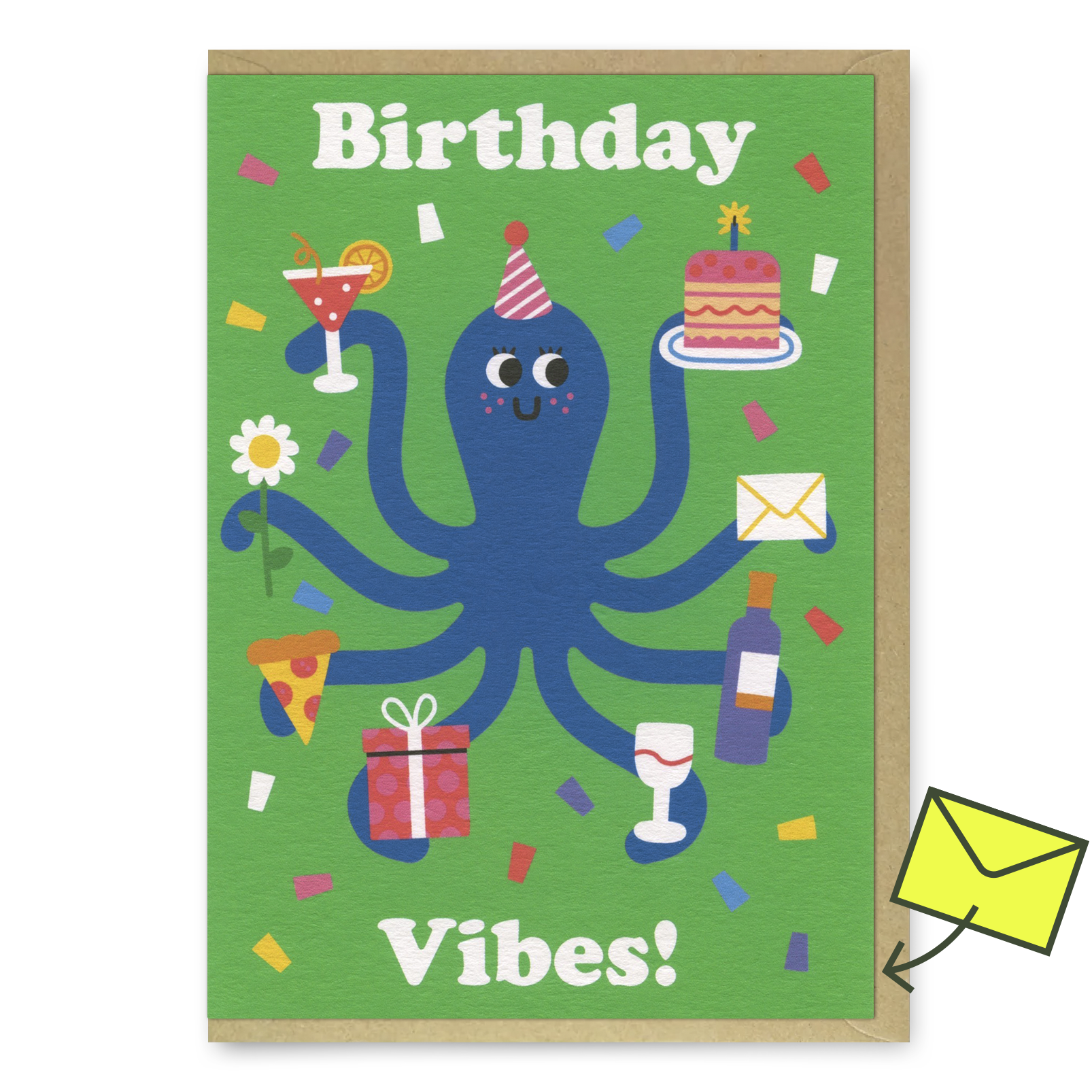 Grußkarte "Birthday vibes" | Geburtstagskarte | Studio Boketto
