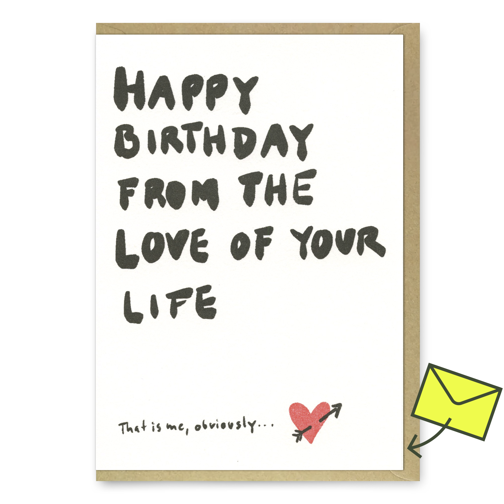 Grußkarte "From the love of your life" | Klappkarte | Superjuju