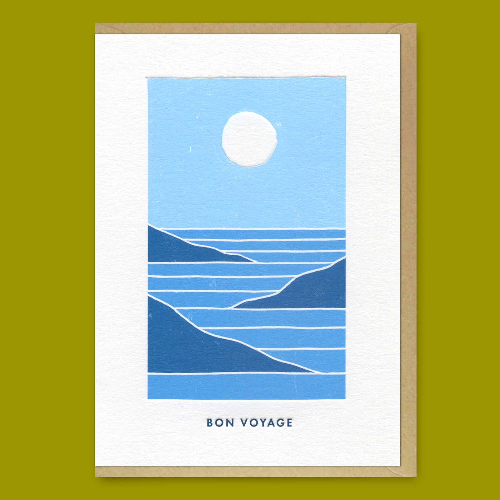 Grußkarte "Bon Voyage Sea" | Schöne Klappkarte | Miles Tewson