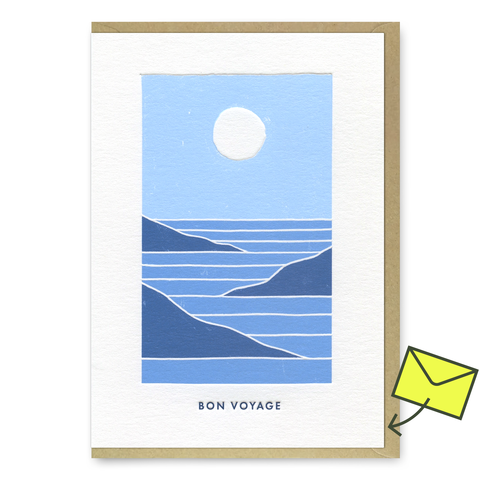 Grußkarte "Bon Voyage Sea" | Schöne Klappkarte | Miles Tewson