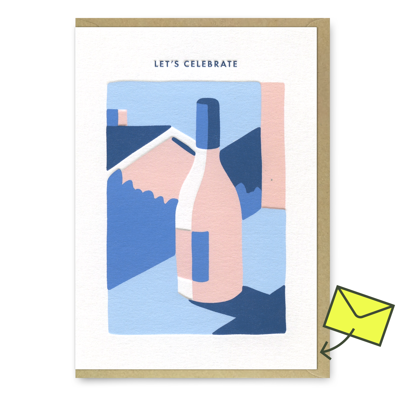 Grußkarte "Let´s celebrate" | Schöne Klappkarte | Miles Tewson