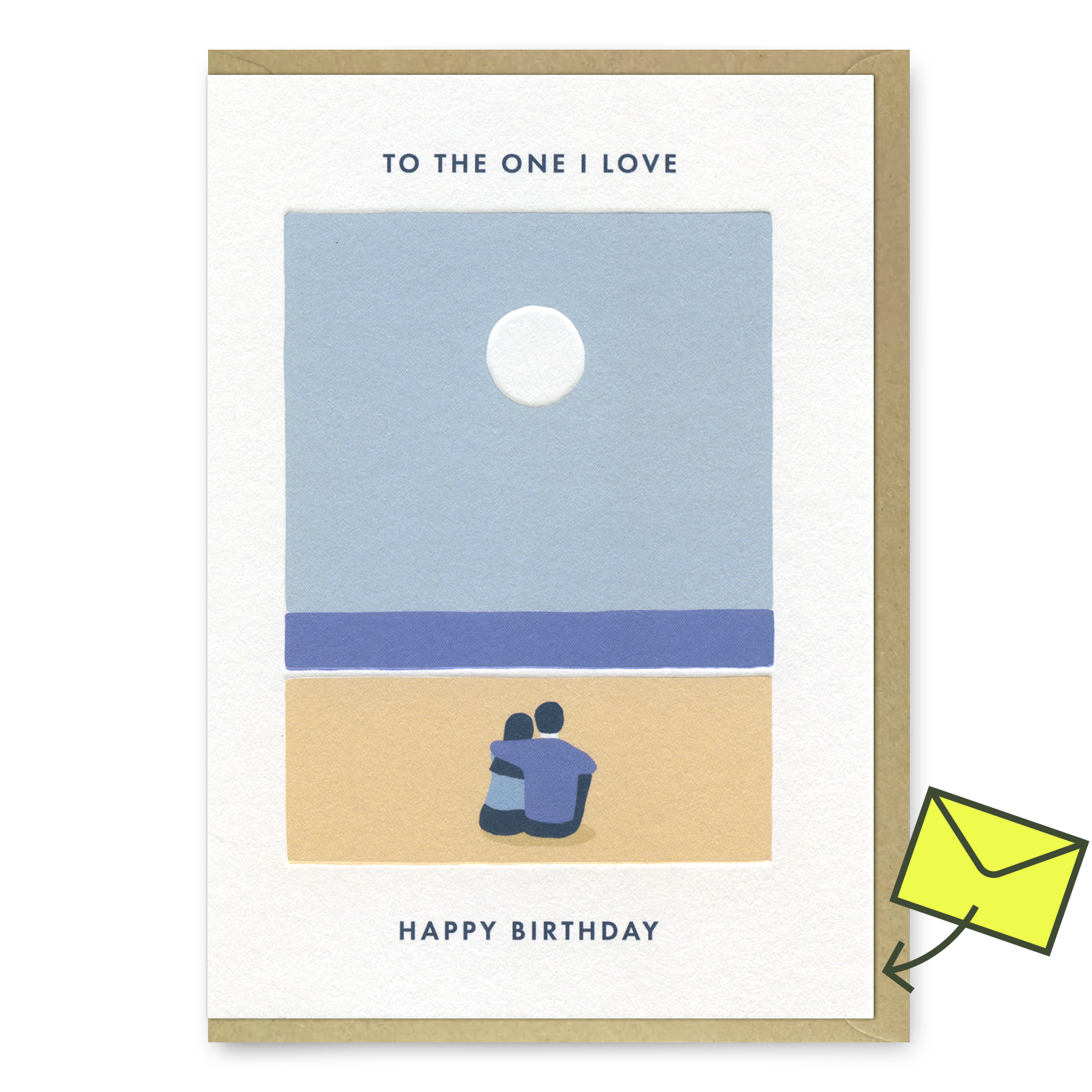 Grußkarte "To the one i love" | Schöne Klappkarte | Miles Tewson