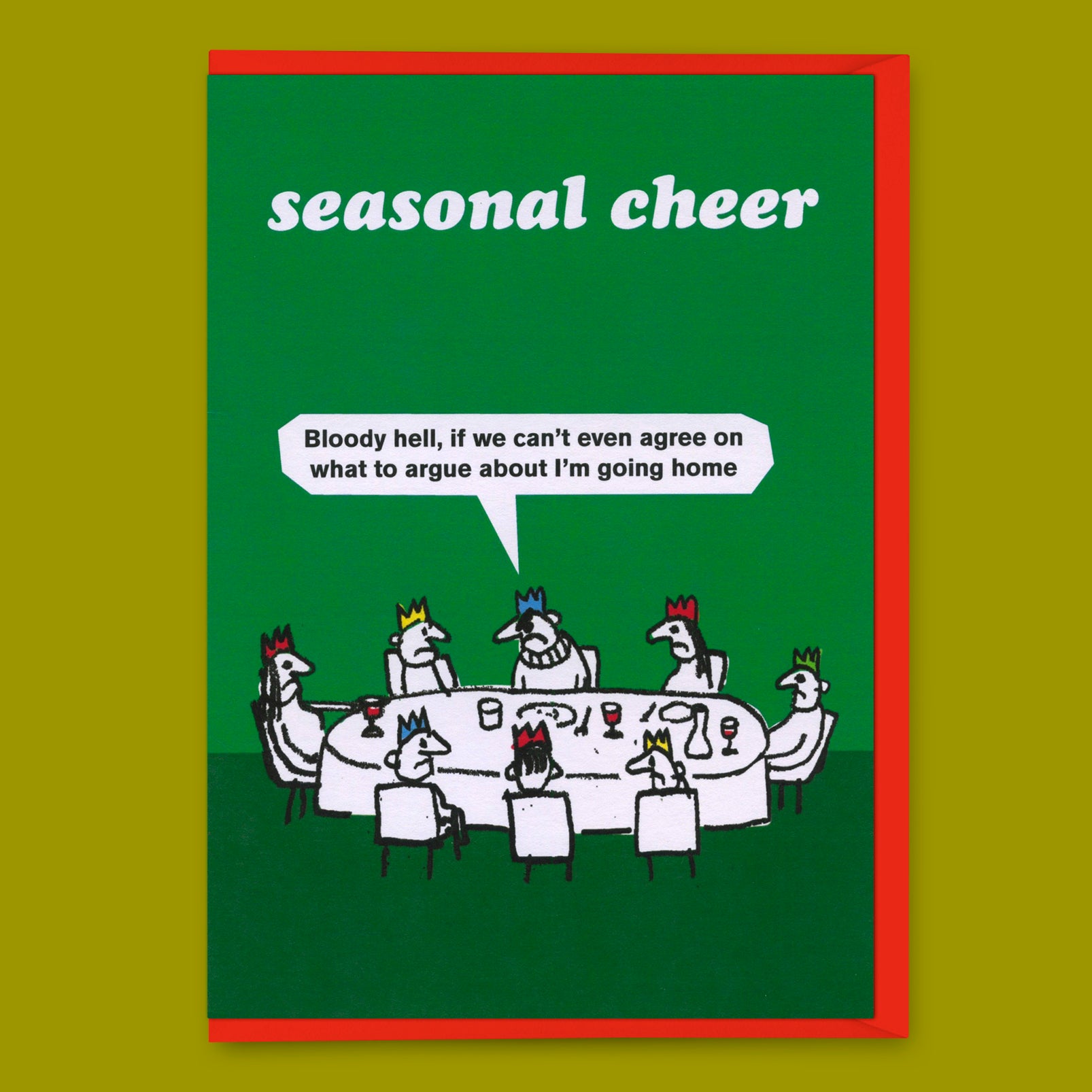 Grußkarte "Argument" | Witzige Klappkarte | Modern Toss