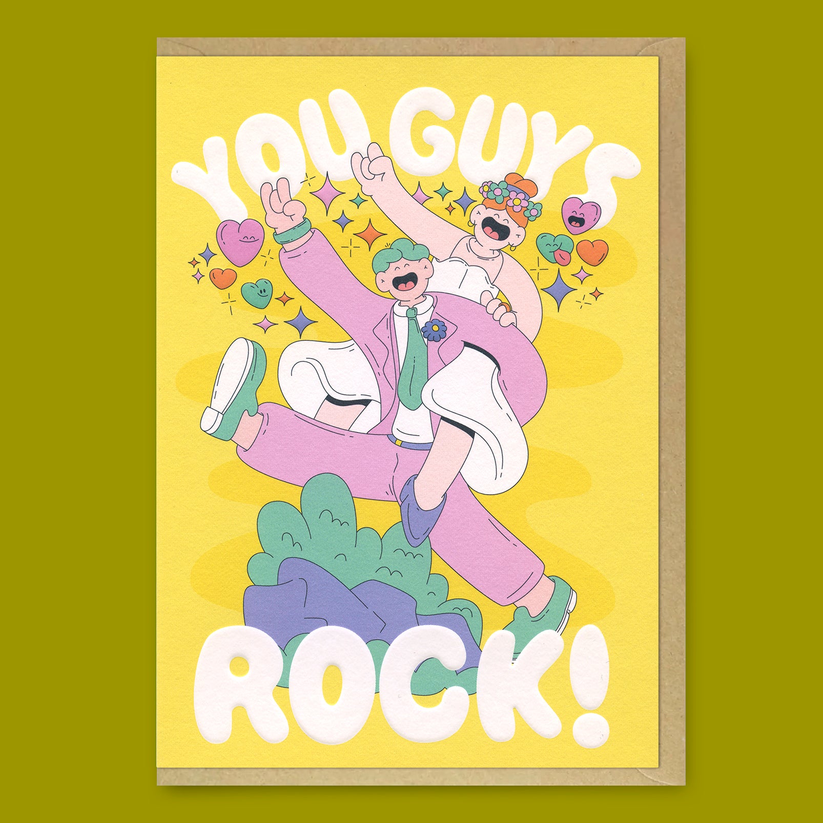Grußkarte „You Guys Rock“ | Coole Klappkarte zum Geburtstag | Studio Boketto