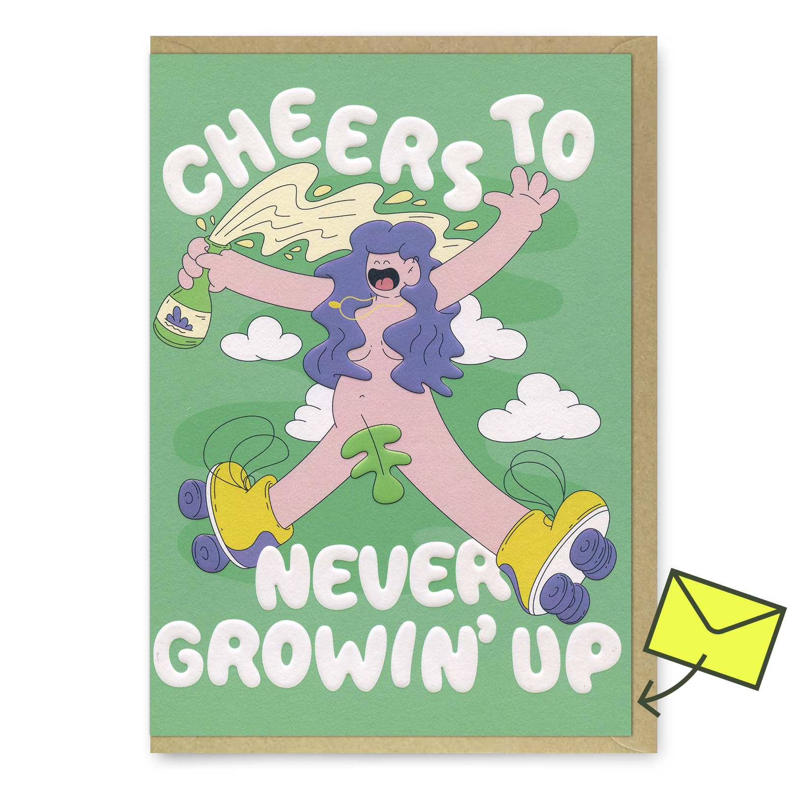 Grußkarte „Growin Up“ | Charmante Klappkarte zum Geburtstag | Studio Boketto