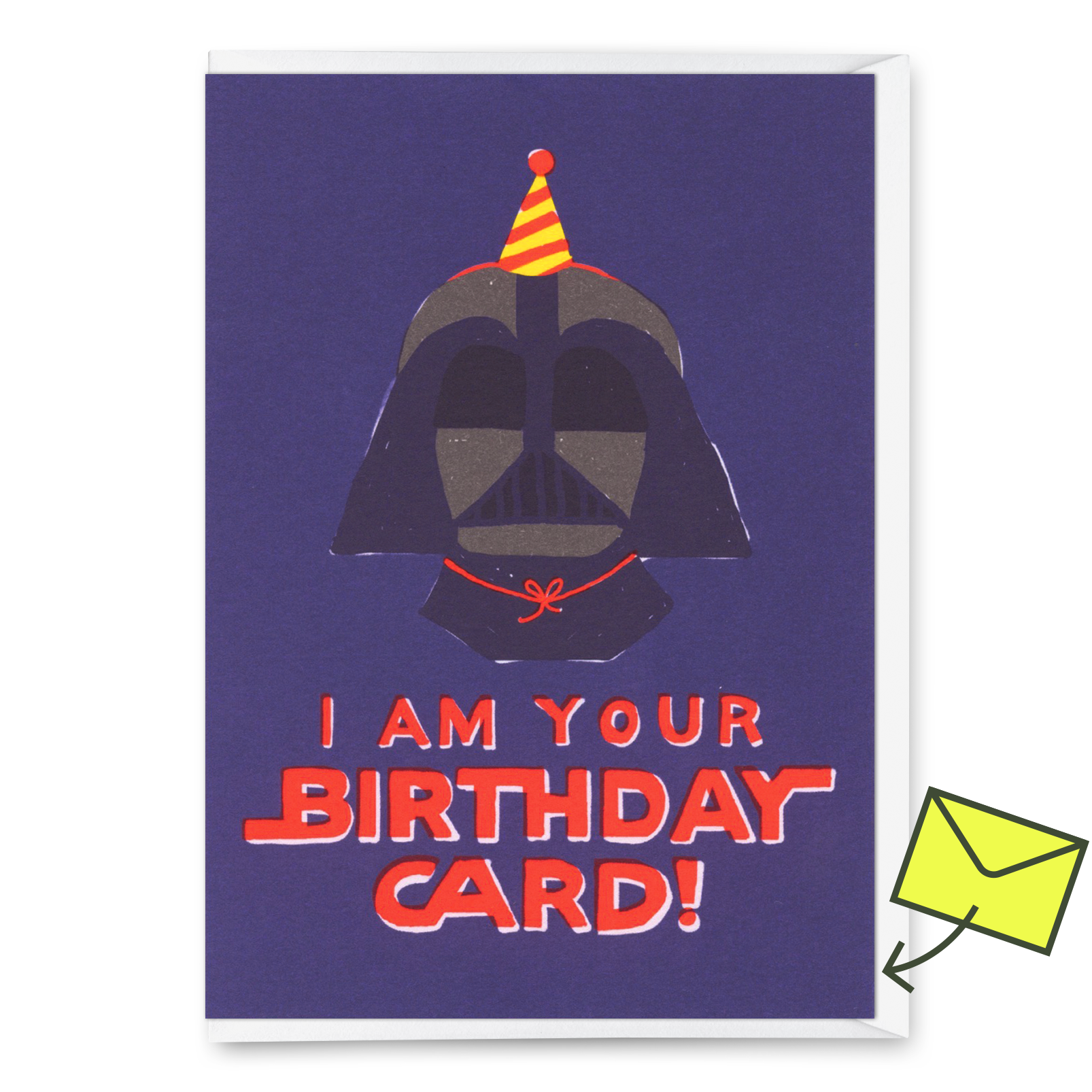 Greeting card "I am your birthday card" | Funny folding card for birthday