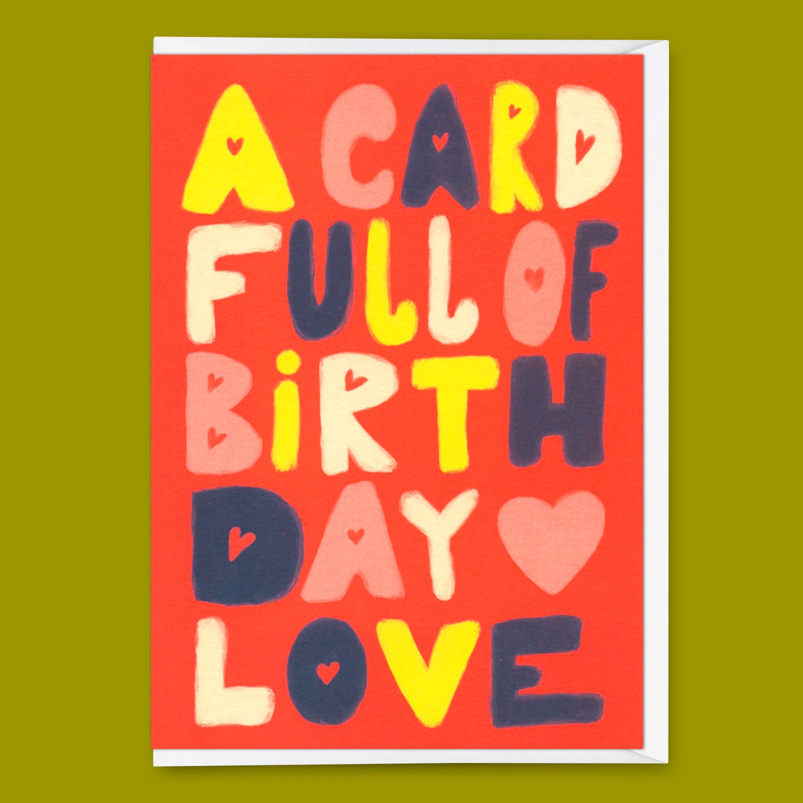 Greeting card "Birthday love" | Beautiful folding card with saying for birthday