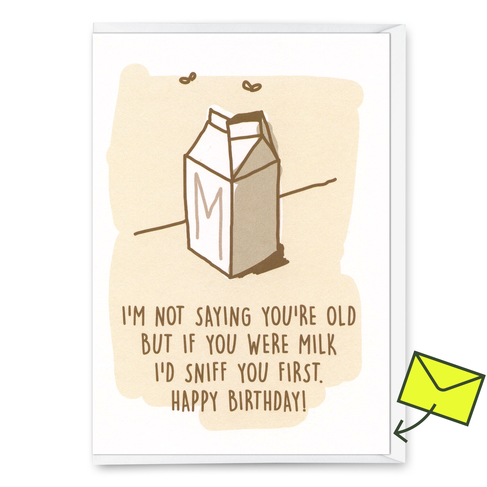 Grußkarte "If you were milk" | Lustige Klappkarte mit Spruch zum Geburtstag