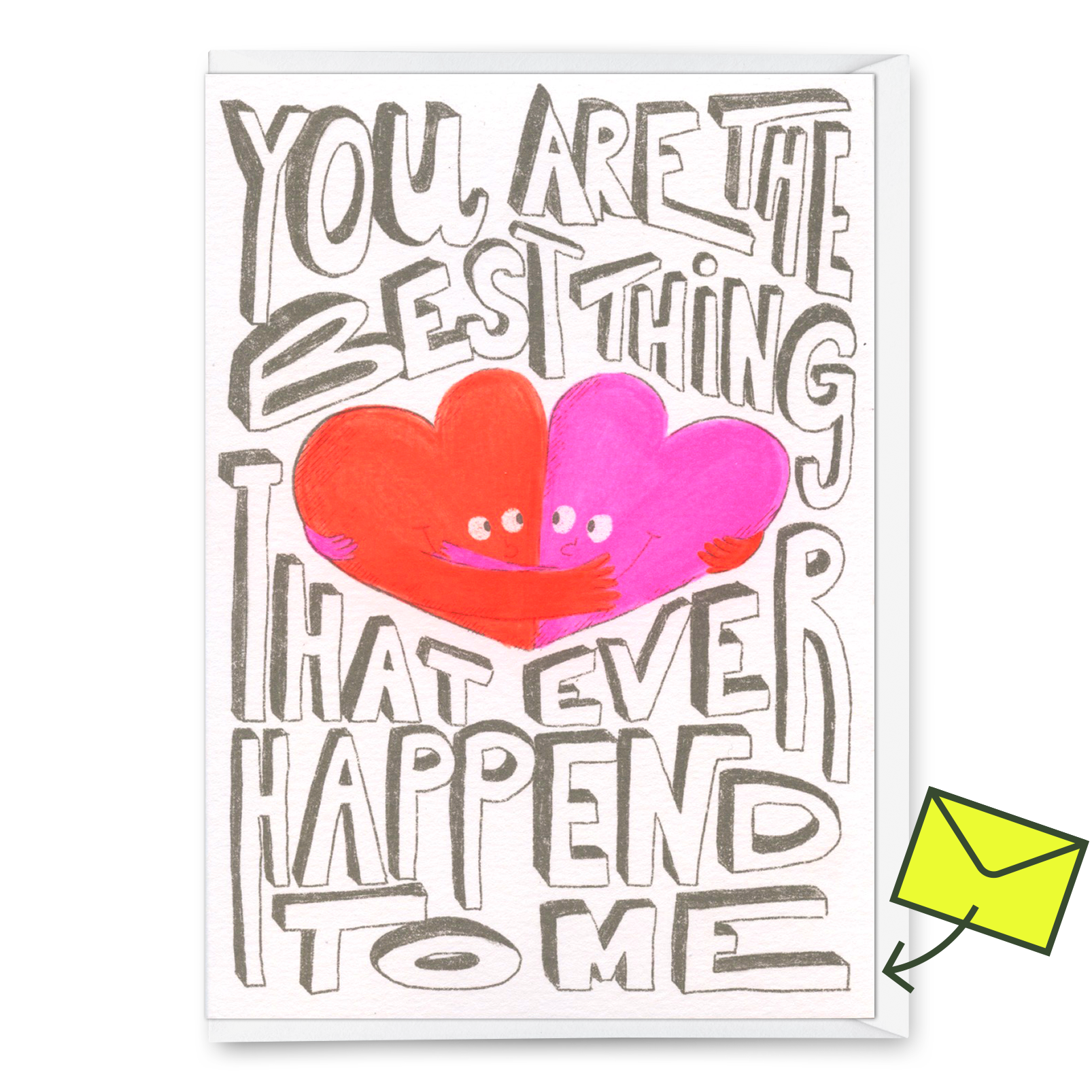 Grußkarte "You are the best thing" | Schöne Klappkarte für Verliebte