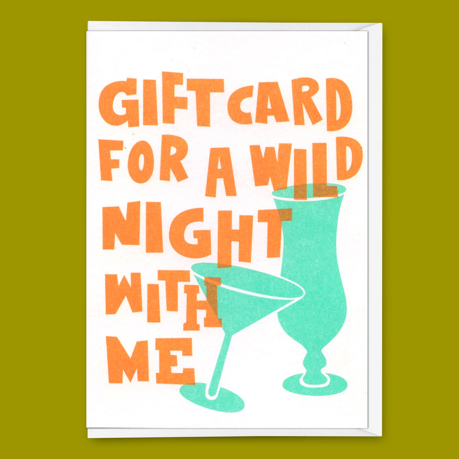 Greeting card "Wild night" | Funny voucher card with saying for every occasion