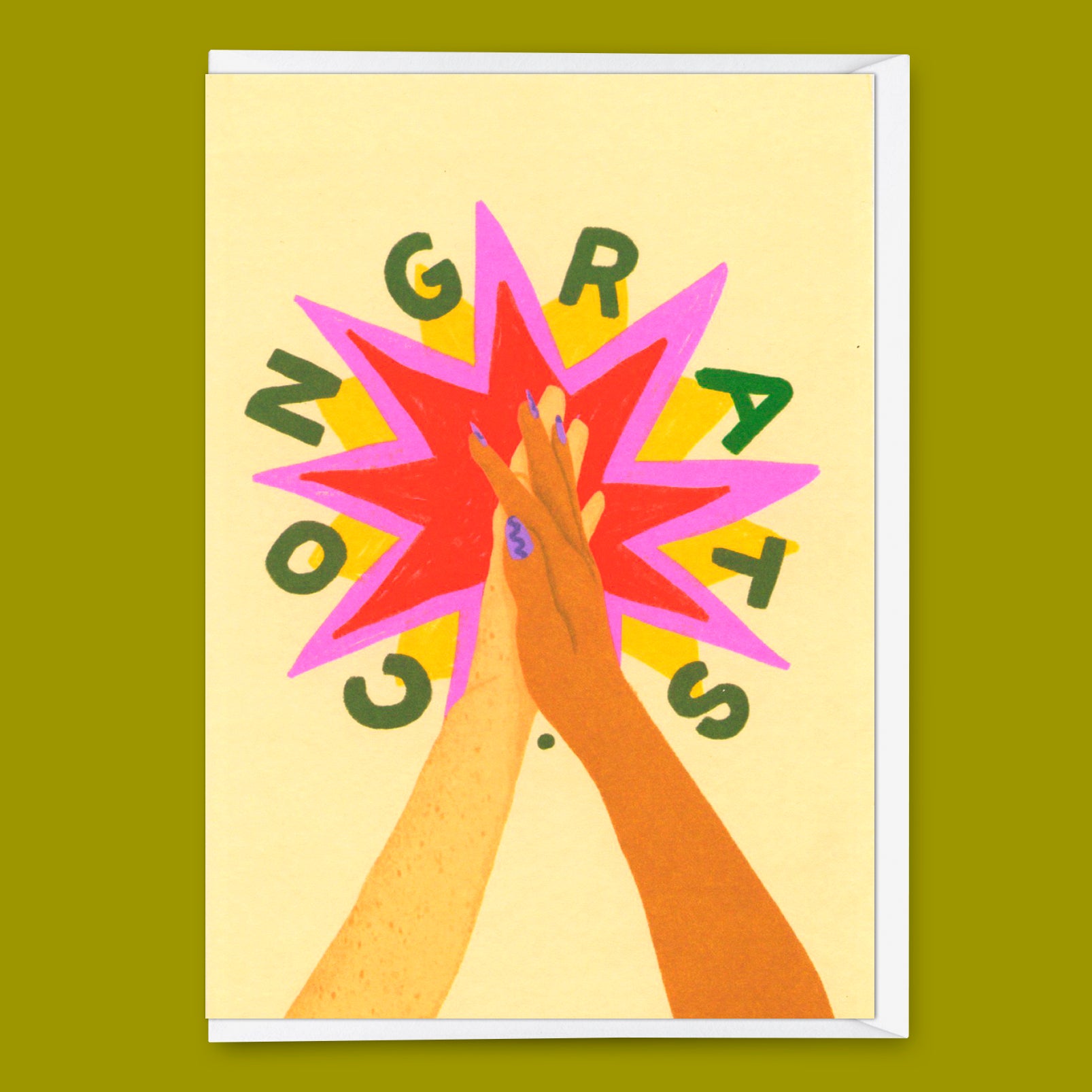Greeting card "Congrats Clap" | Cool folding card for every occasion