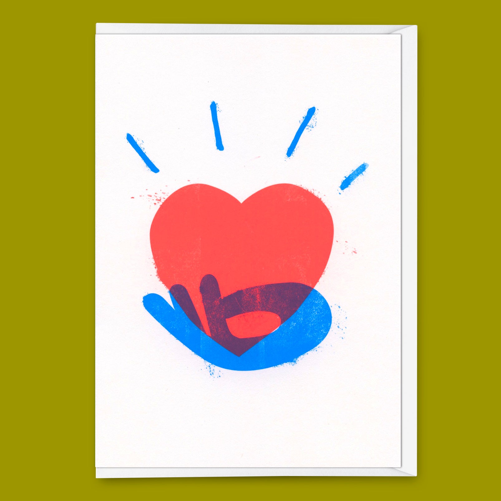 Greeting card "Heart" | Beautiful folding card for lovers