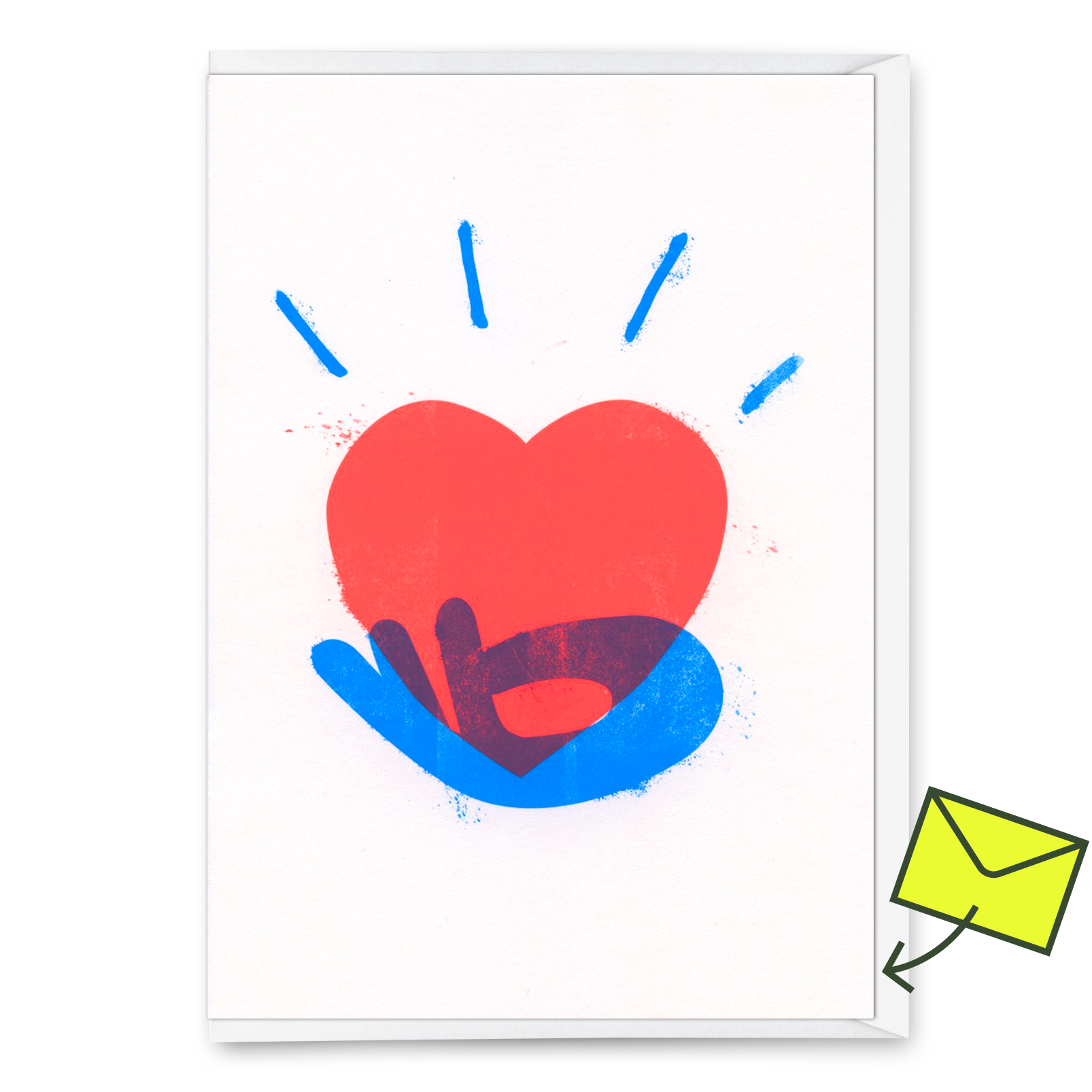 Greeting card "Heart" | Beautiful folding card for lovers