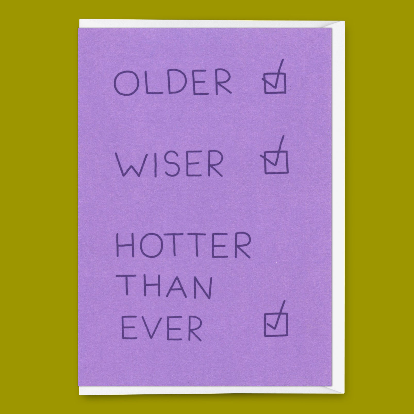 Grußkarte "Hotter than ever" | Lustige Klappkarte zum Geburtstag