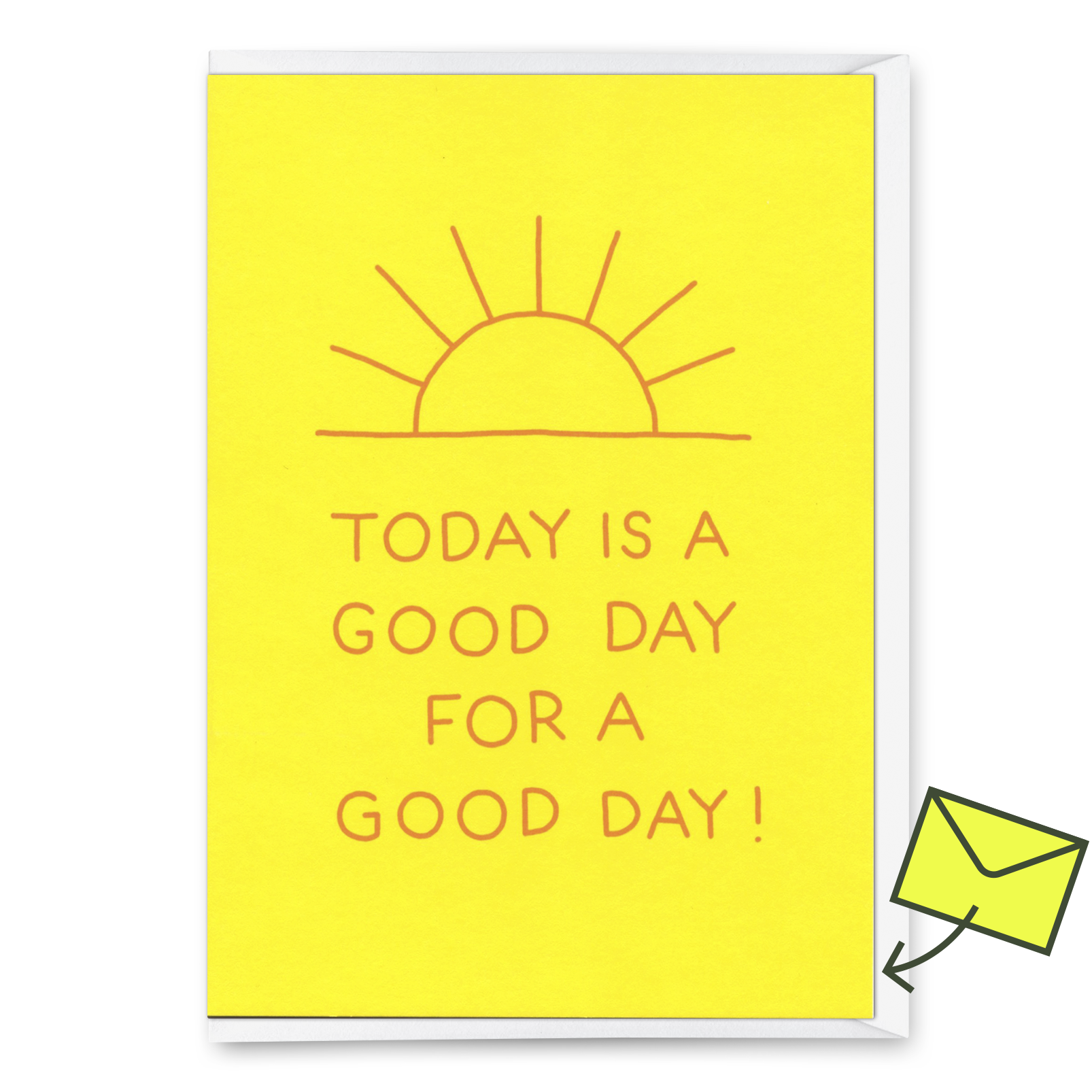 Grußkarte "Good day" | Coole Klappkarte mit Spruch für jeden Anlass