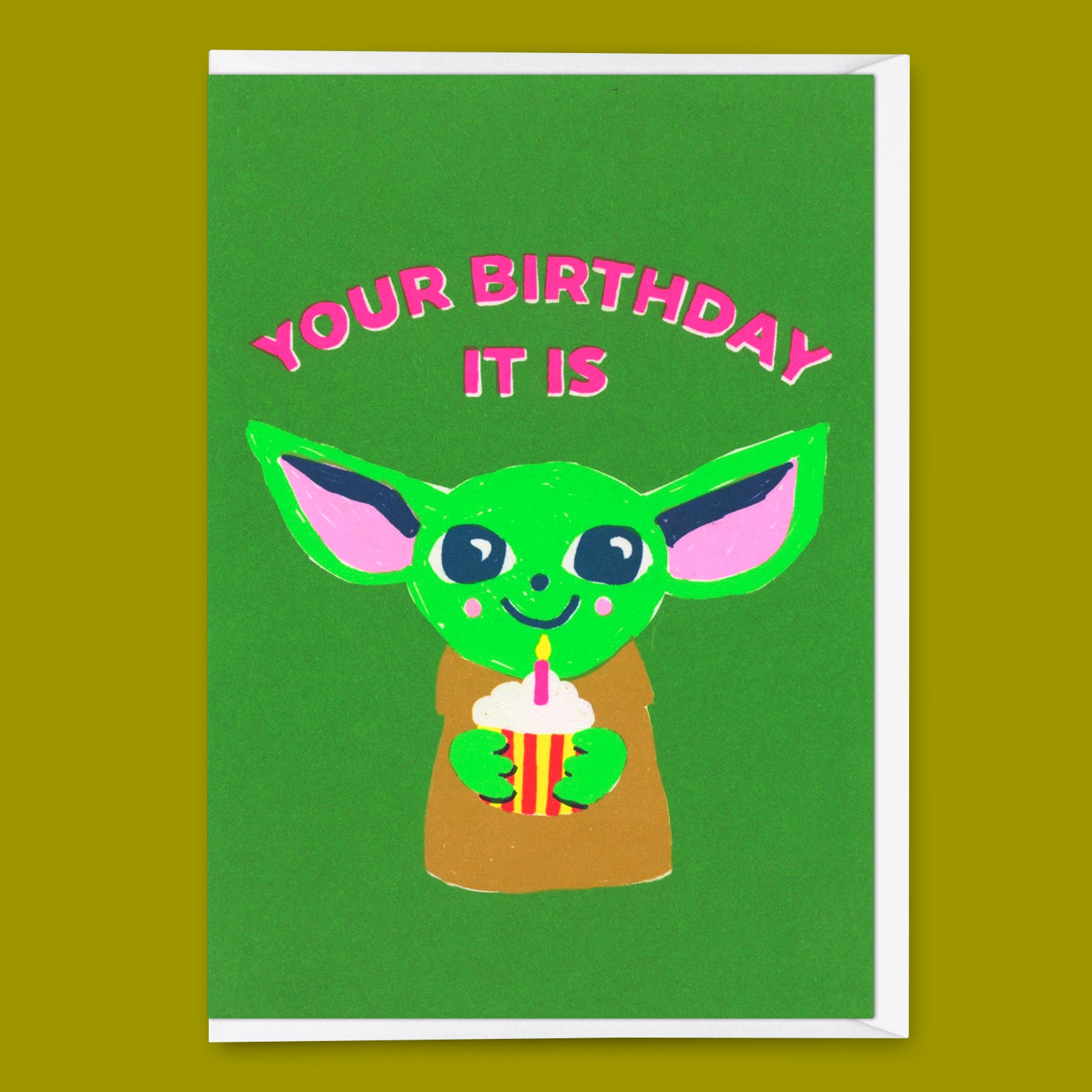 Grußkarte "Your birthday it is" | Coole Klappkarte zum Geburtstag