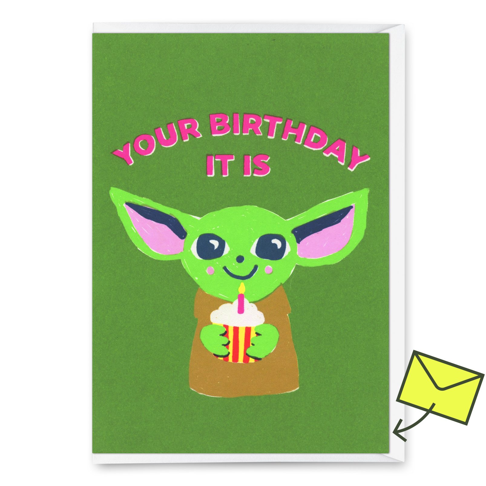 Grußkarte "Your birthday it is" | Coole Klappkarte zum Geburtstag