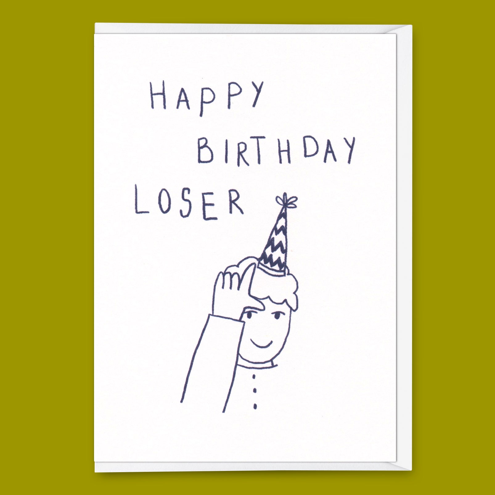 Grußkarte "Happy Birthday Loser" | Lustige Klappkarte zum Geburtstag