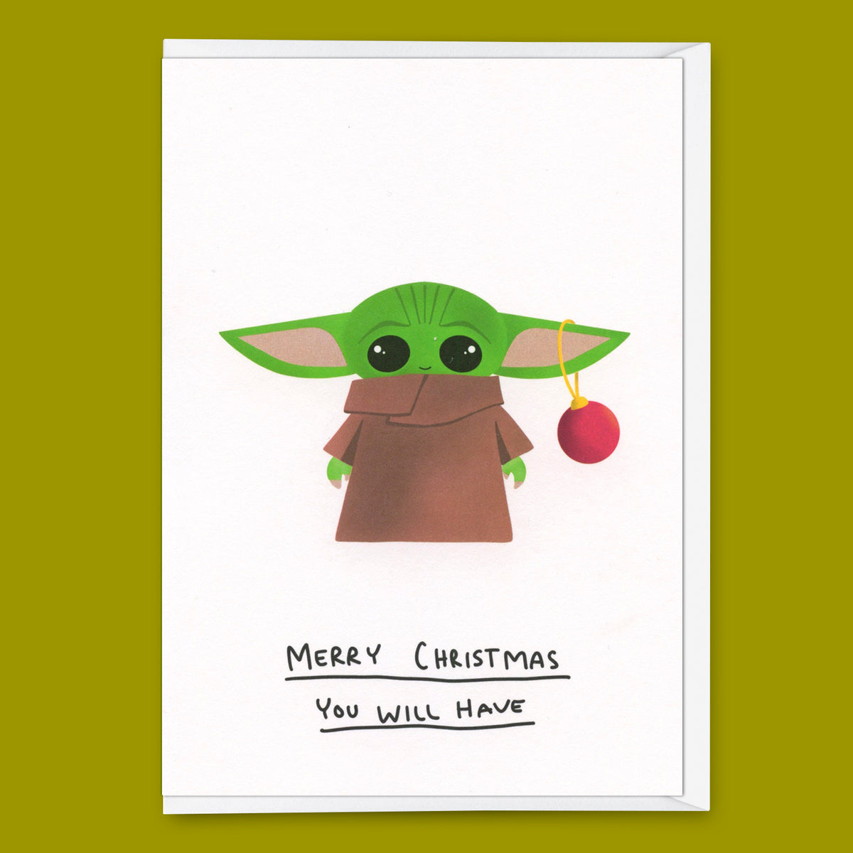 Greeting card "Merry Christmas you will have" | Funny folding card for Christmas