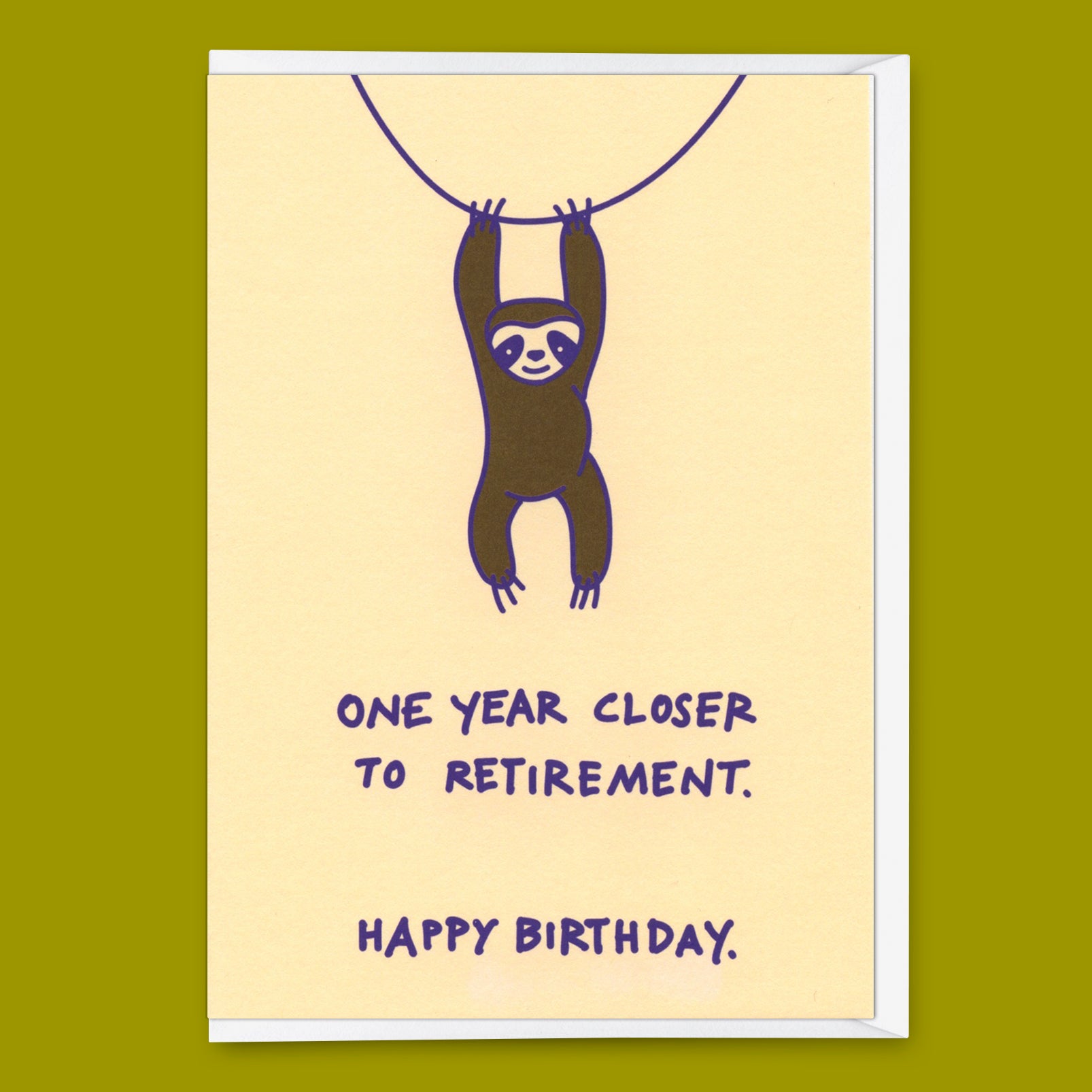 Grußkarte "Closer to retirement" | Lustige Klappkarte zum Geburtstag