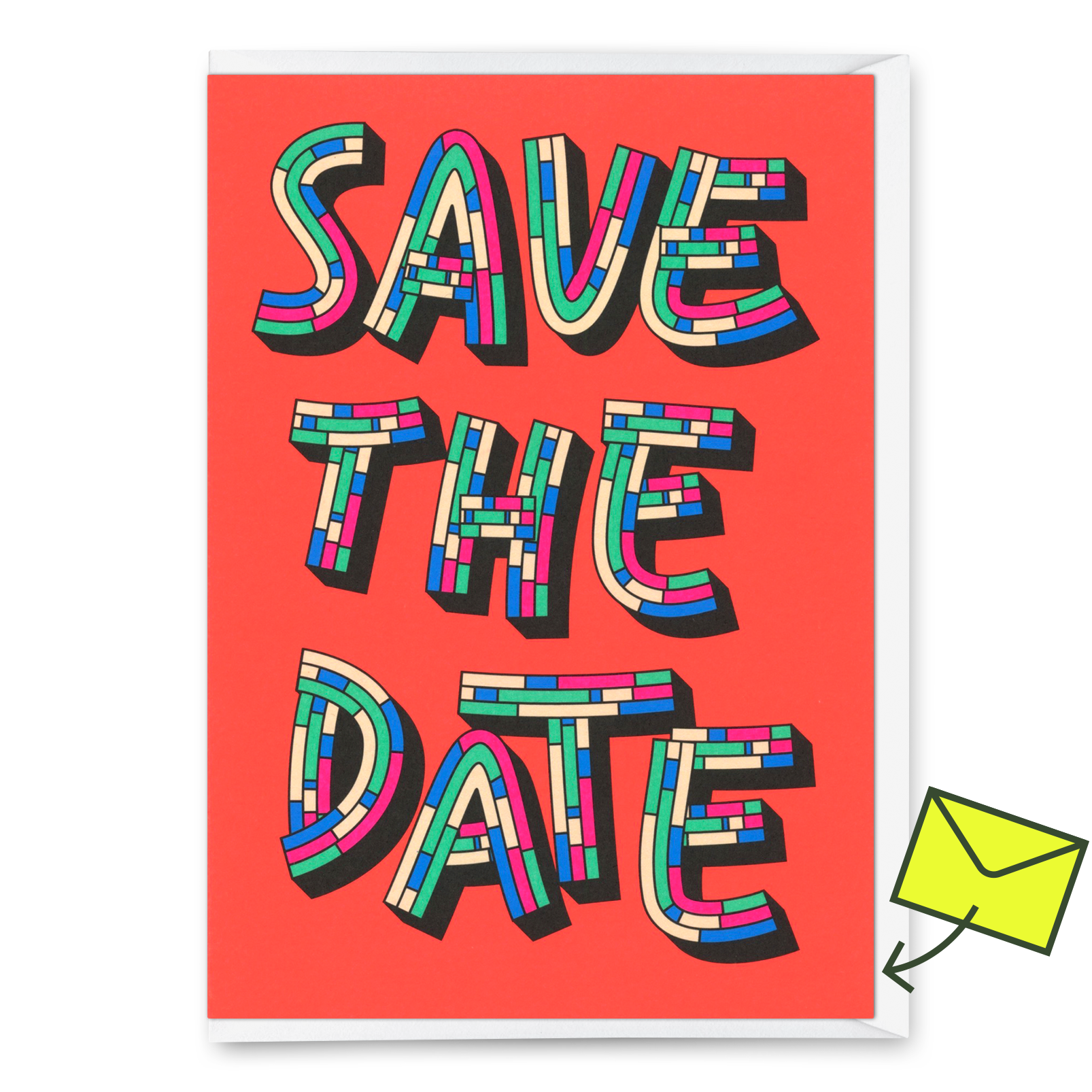 Grußkarte "Save the Date" | Schöne Klappkarte für Einladungen