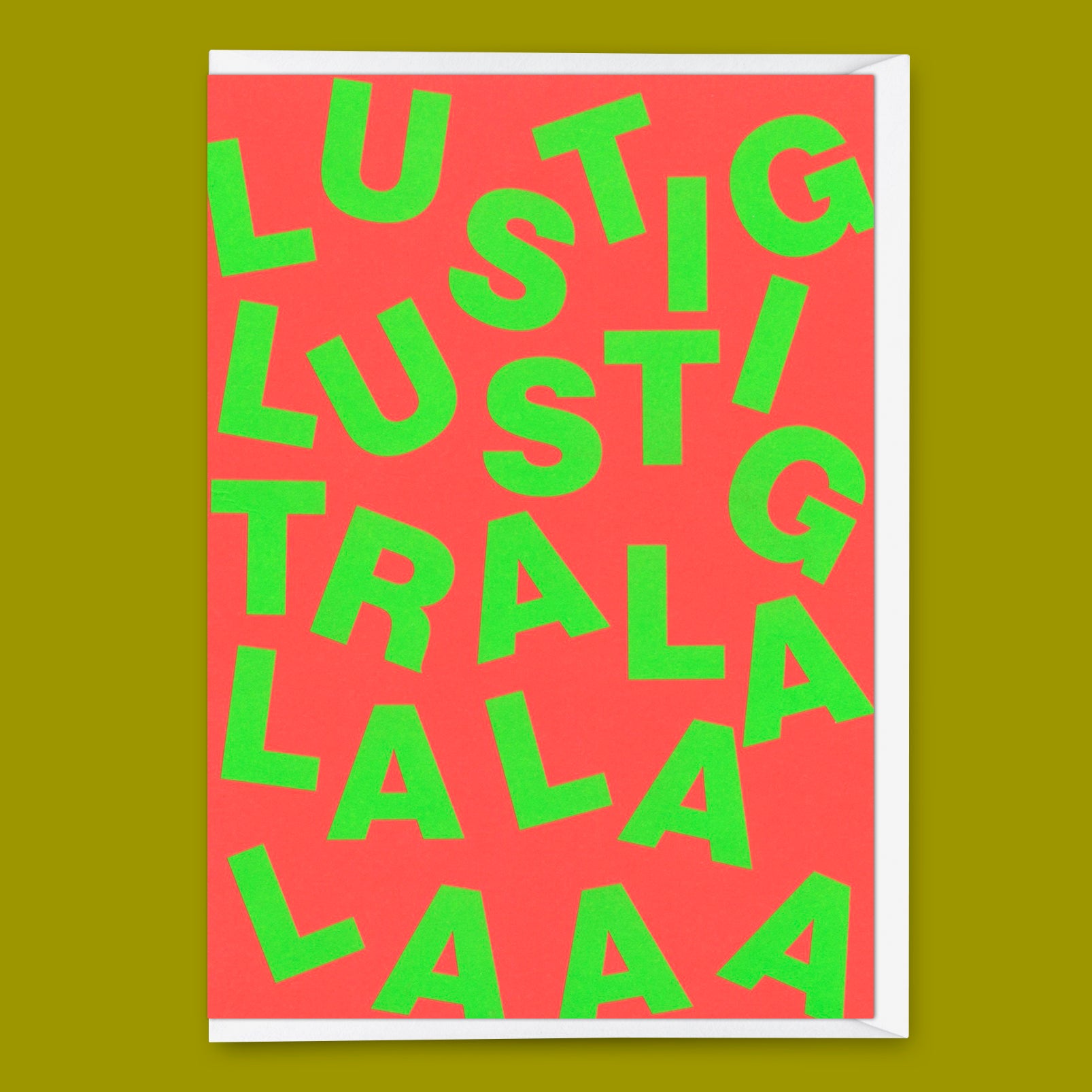 Grußkarte "Lustig Lustig" | Lustige Klappkarte zum Geburtstage