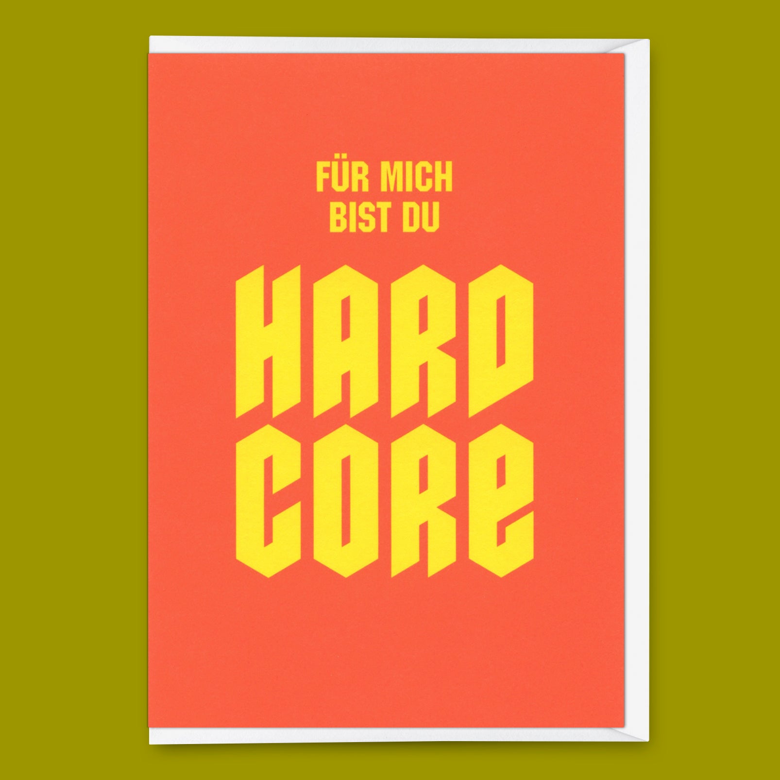 Grußkarte "Hardcore" | Coole Klappkarte für jedem Anlass