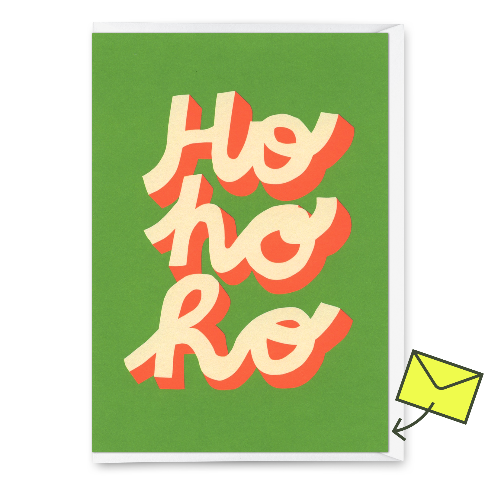 Grußkarte "HoHoHo" | Schöne Karte zu Weihnachten