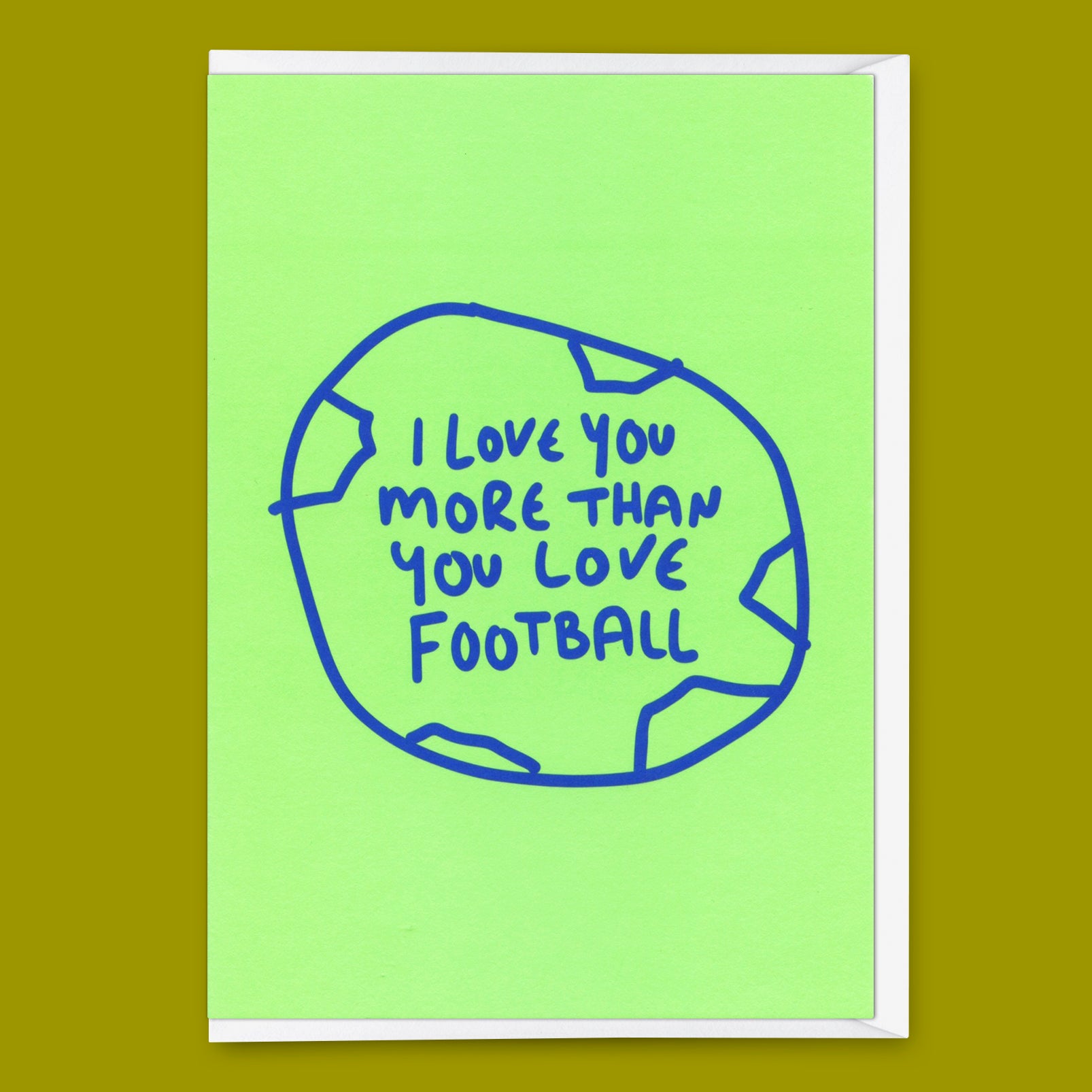 Grußkarte "Football" | Lustige Klappkarte für Verliebte