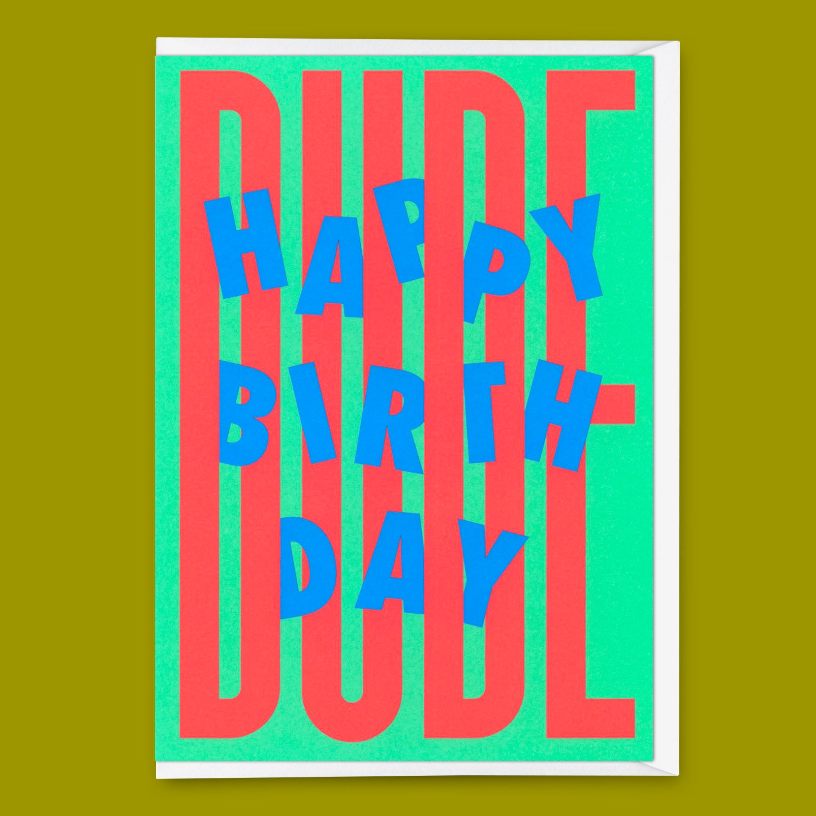 Grußkarte "Happy Birthday, Dude!" | Coole Klappkarte zum Geburtstag