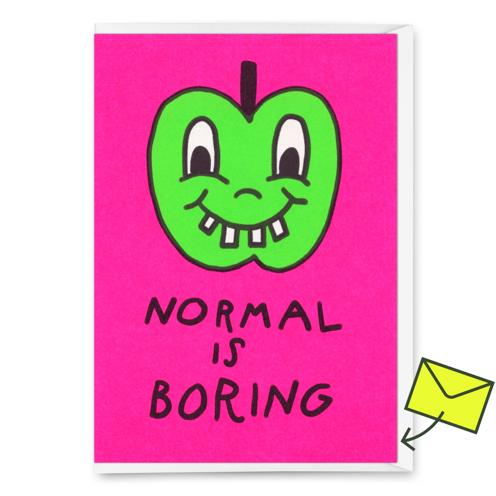 Grußkarte "Normal is boring" | Coole Klappkarte für jeden Anlass