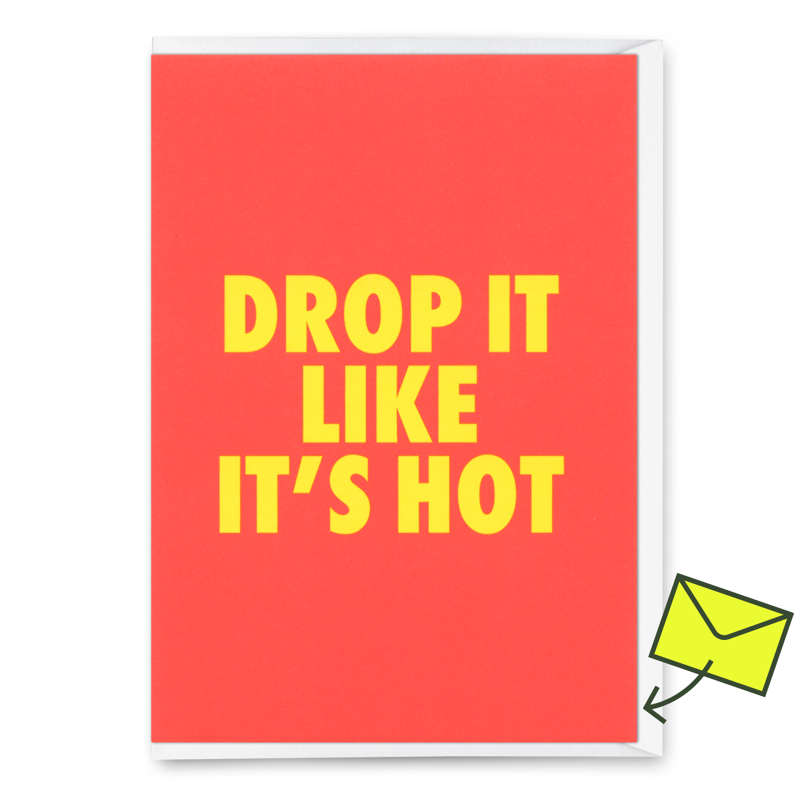 Grußkarte "Drop it" | Lustige Klappkarte mit Spruch