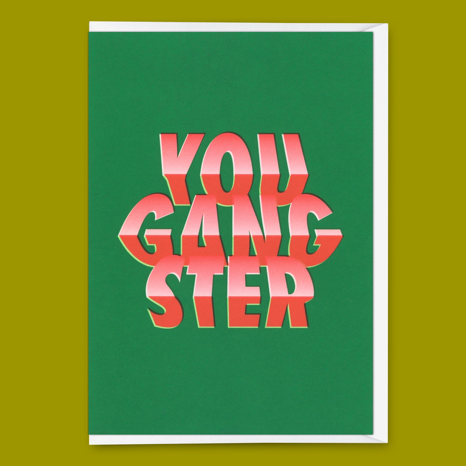 Grußkarte "You gangsta" | Coole Klappkarte für jeden Anlass