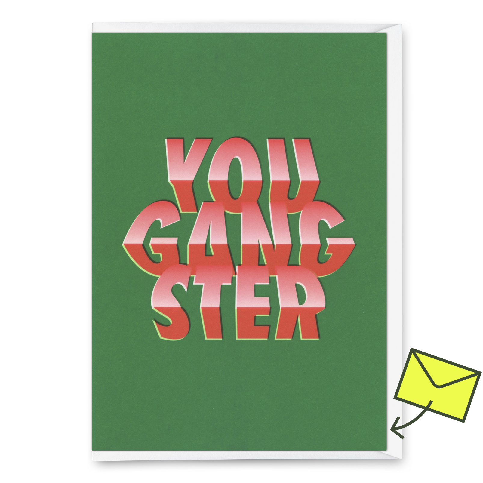 Grußkarte "You gangsta" | Coole Klappkarte für jeden Anlass