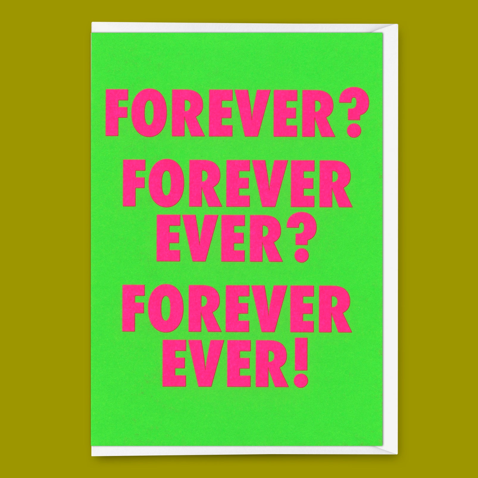 Grußkarte "For ever & ever" | Besondere Klappkarte für Verliebte