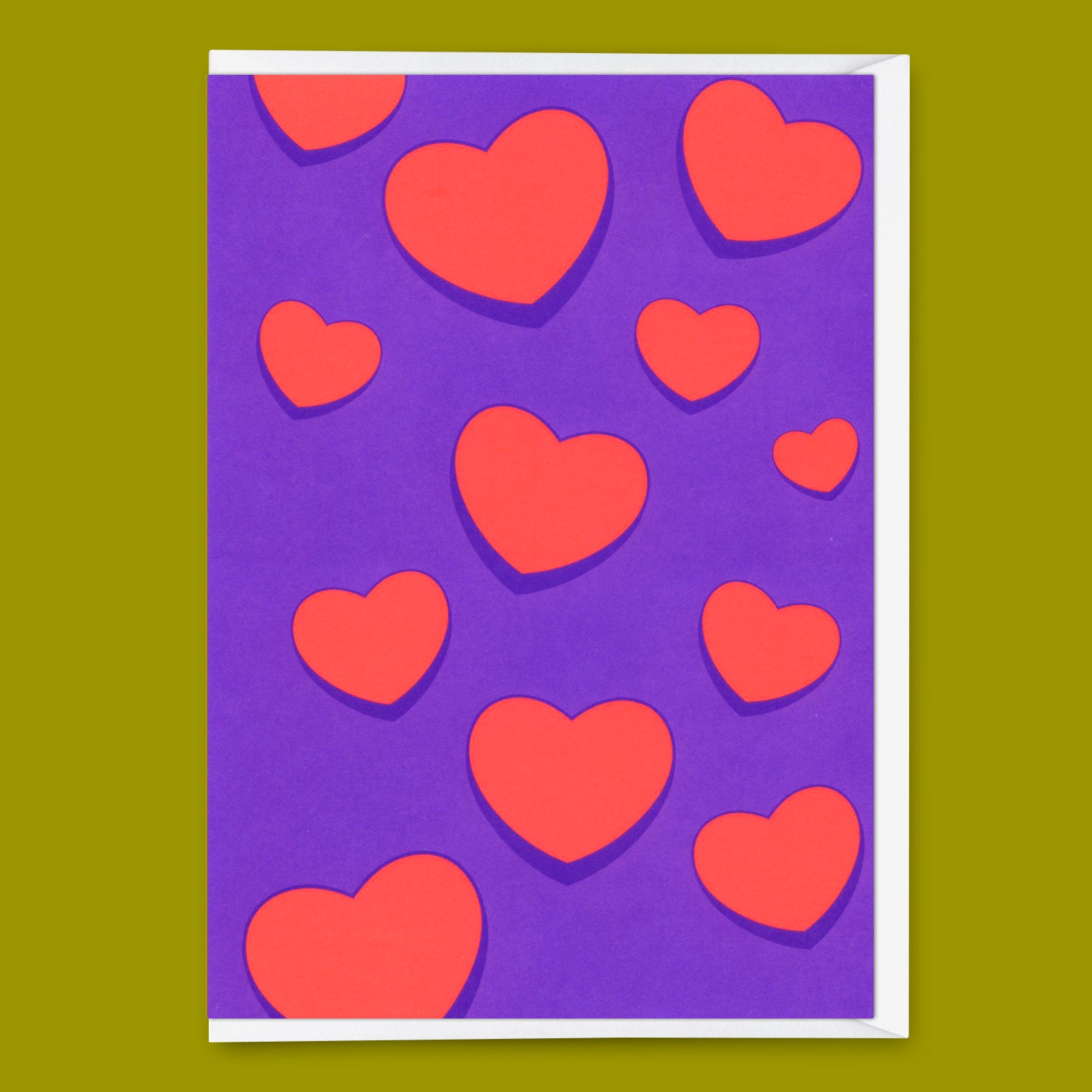 Grußkarte "Herzen" | Schöne Klappkarte für Verliebte