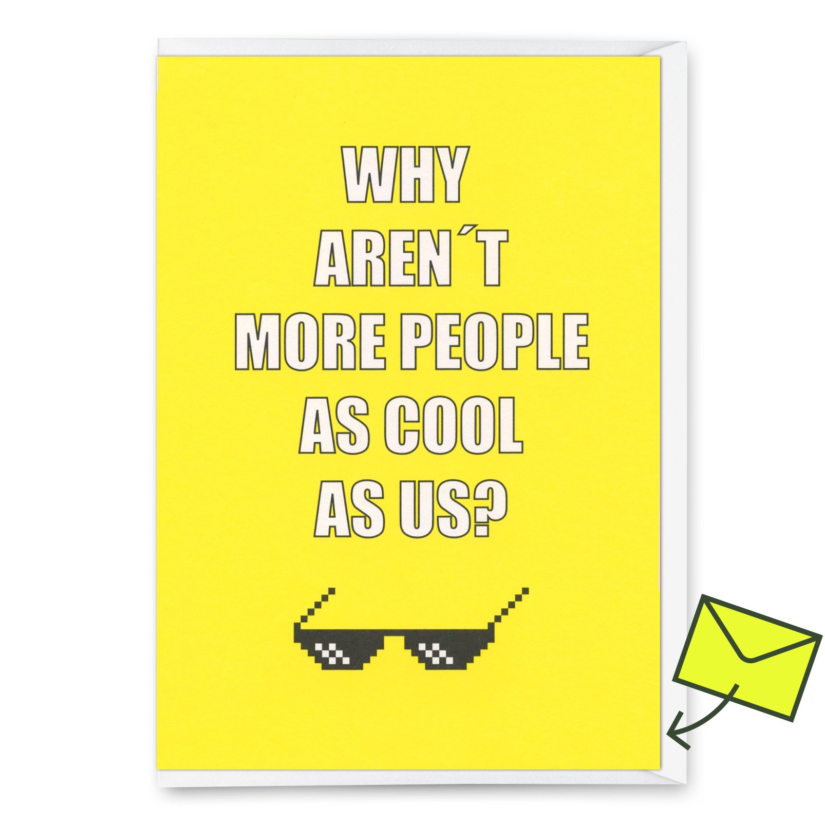 Grußkarte "As cool as us" | Besondere Klappkarte mit Spruch