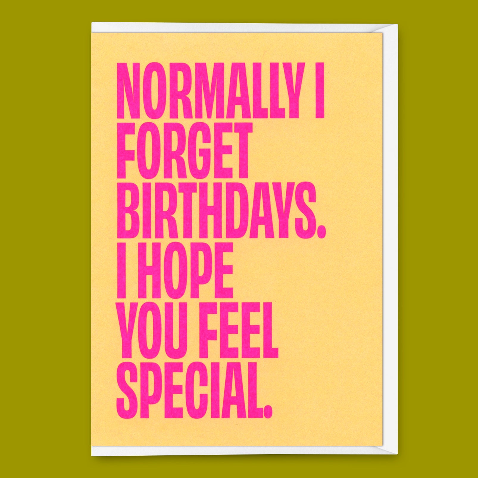 Grußkarte "Normally I forget birthdays" | Lustige Klappkarte zum Geburtstag