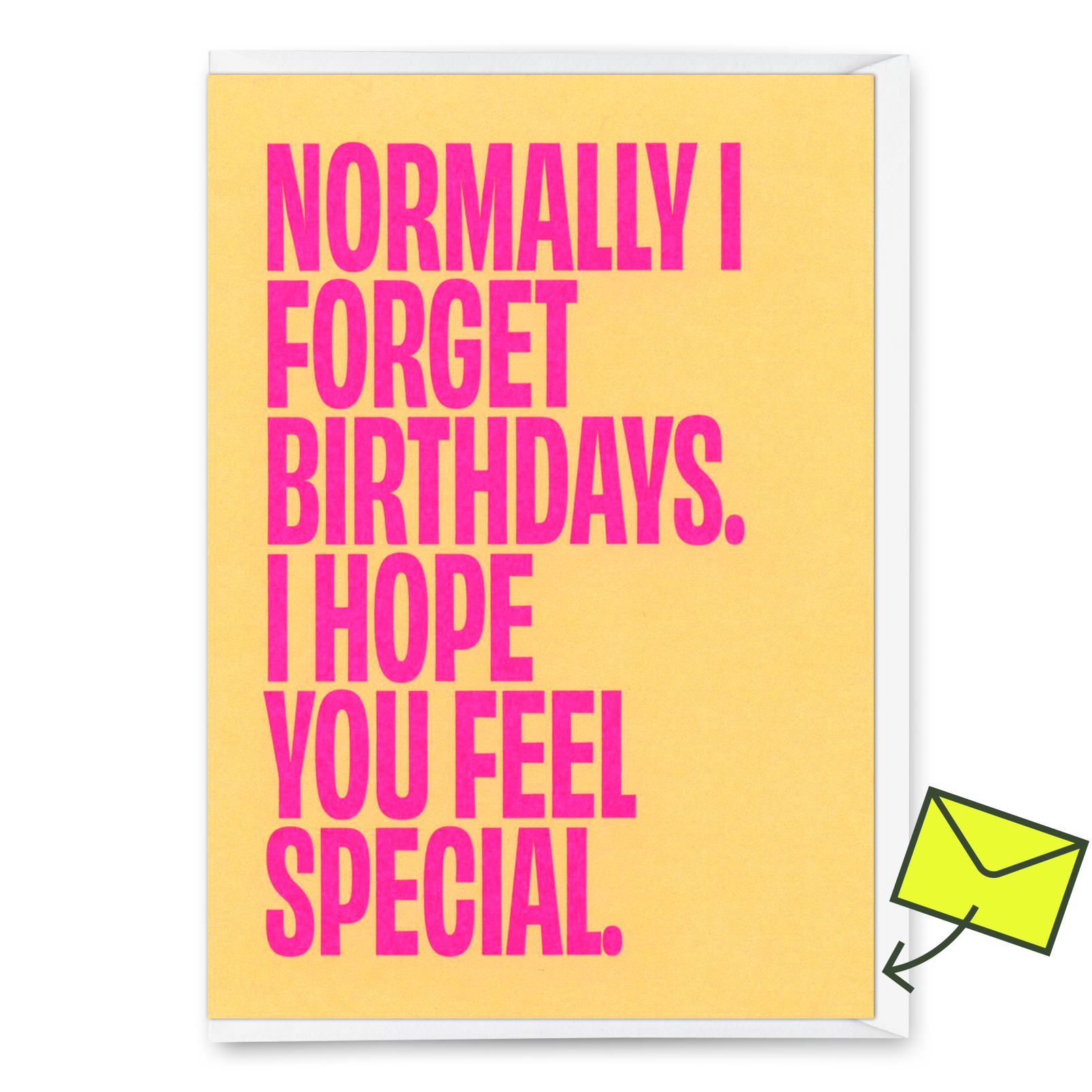 Grußkarte "Normally I forget birthdays" | Lustige Klappkarte zum Geburtstag