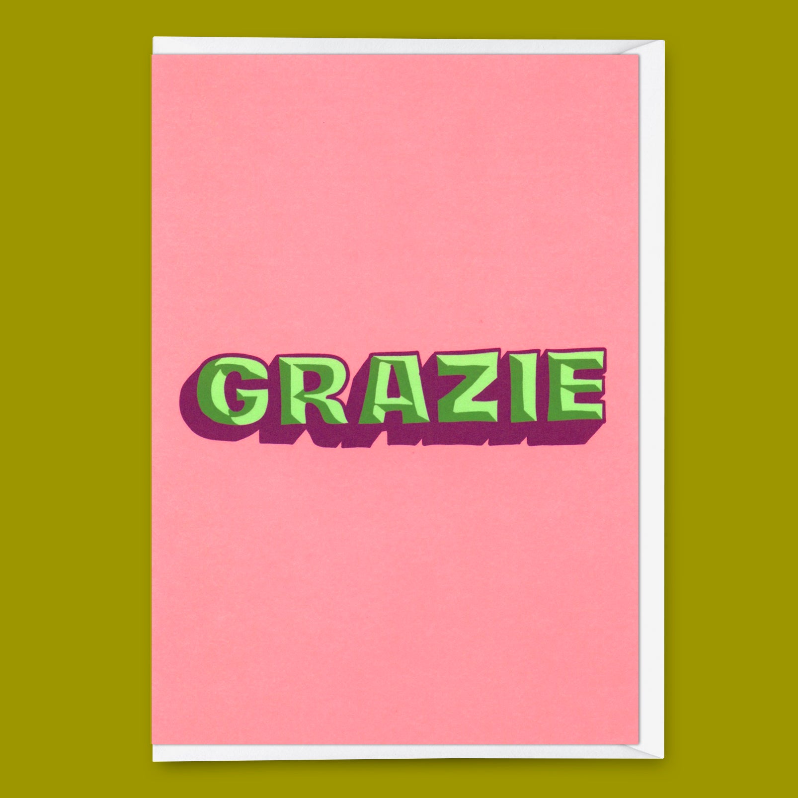 Grußkarte "Grazie" | Coole Klappkarte zum Dankesagen
